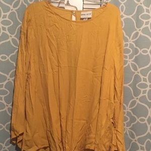 3XL mustard blouse